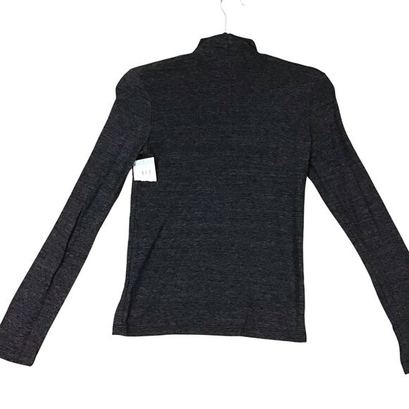 Marine Layer Women’s XS Gray Pullover Mock Neck Shirt Long Sleeve USA - Picture 9 of 10